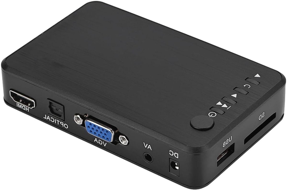 Multimedia Player - Audio Video - HDMI 1080P - IR Remote Control - 110V-240V(EU Plug) .