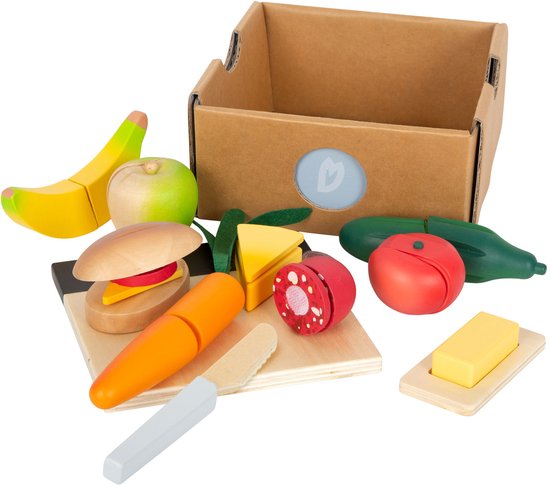 Small Foot - Houten Snij- en Speeleten Lunch Set, 24dlg. van Small Foot — afbeelding 3