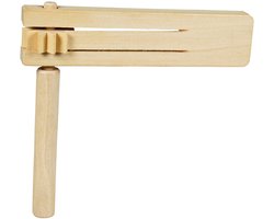 GOKI Ratel - Enkel - 15X1,5X14Cm - Hout - Muziek Maken