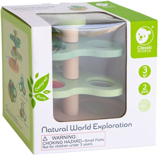 CLASSIC WORLD Microscoop 2in1 vergrootglas voor kinderen Verkenning van de wereld van de natuur
