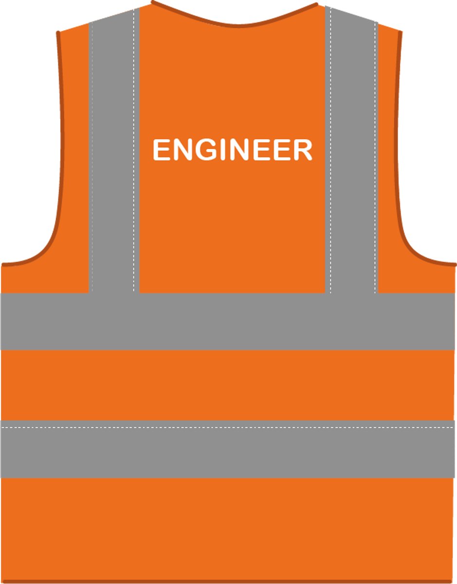 Engineer hesje RWS oranje