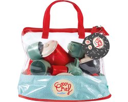 Ecoiffier 100% Chef Servies Set in Tas