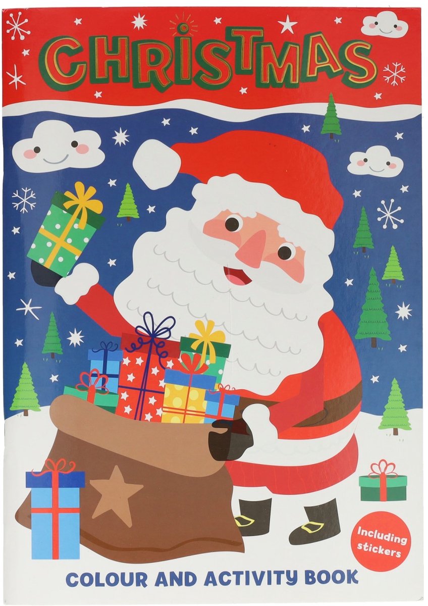 Kleur- en Activiteitenboek A4 Kerstmis