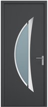 Bol.com Vente-unique Voordeur van aluminium H218 x L96 cm antraciet - Duwt links open - DATELO aanbieding