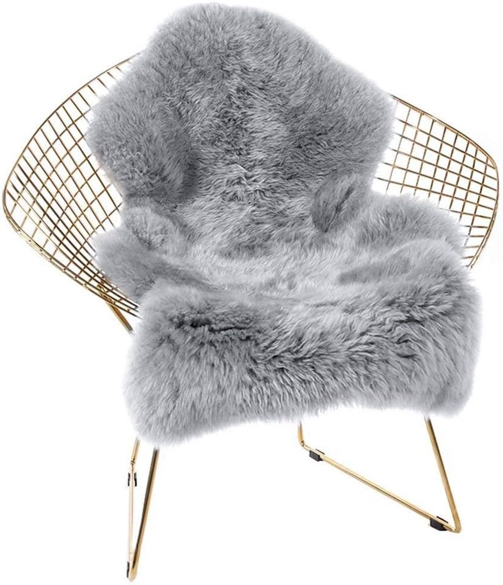 Zacht Imitatieschapenvacht Tapijt (23,6 x 35,4 inch) - Luxe Faux Fleece voor Stoel of Vloer