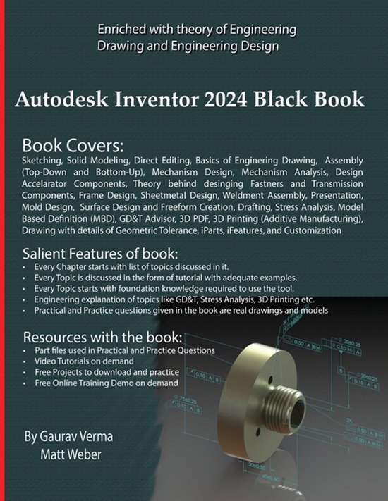 Autodesk Inventor 2024 Black Book - cover