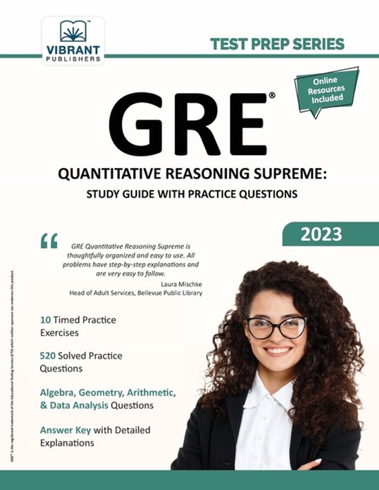 Test Prep- GRE Quantitative Reasoning Supreme - cover