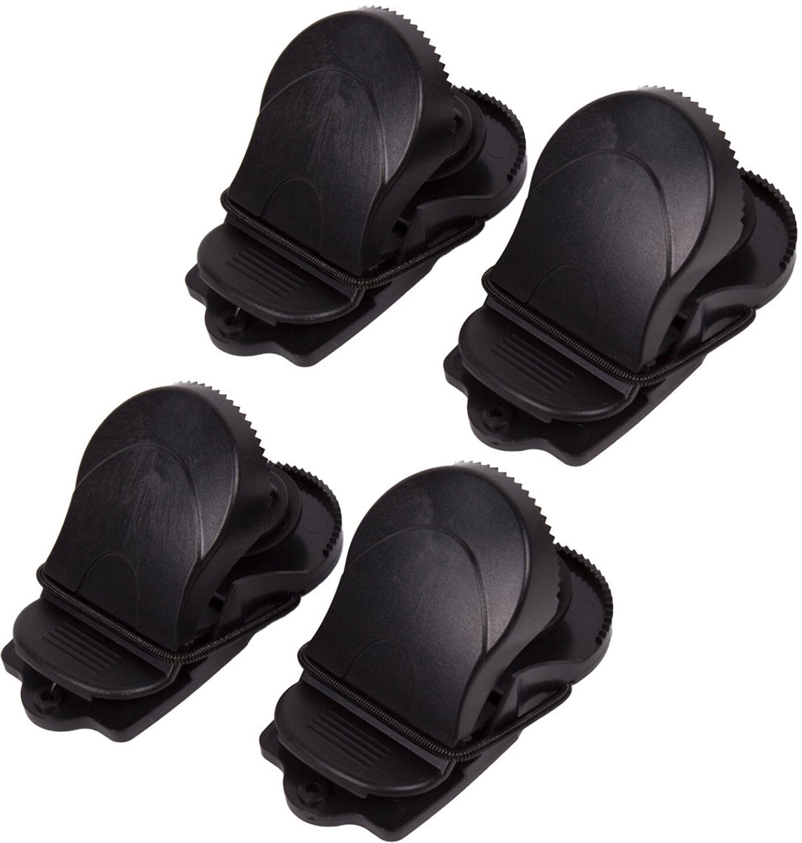 Benson Muizenval - 4x - zwart - kunststof - 90 x 45 mm - met veermechanisme - muizenklem
