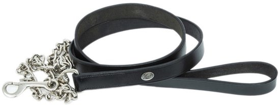 Collier étalon - présentation - cuir - acier