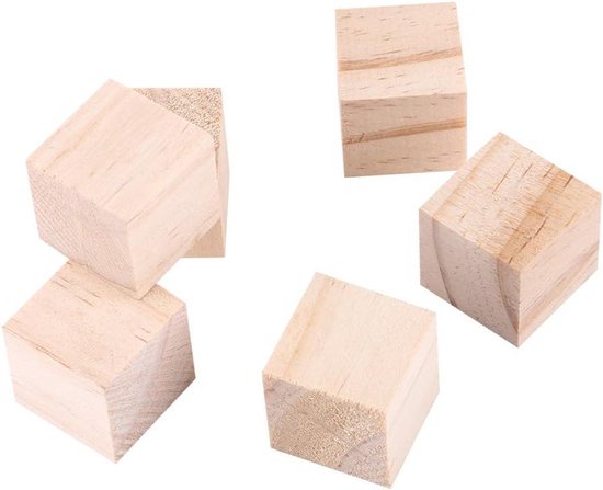 houten bouwblokken 18 x 4,5 x 4,5 cm beuk | houten blokken kuboid 4,5 x