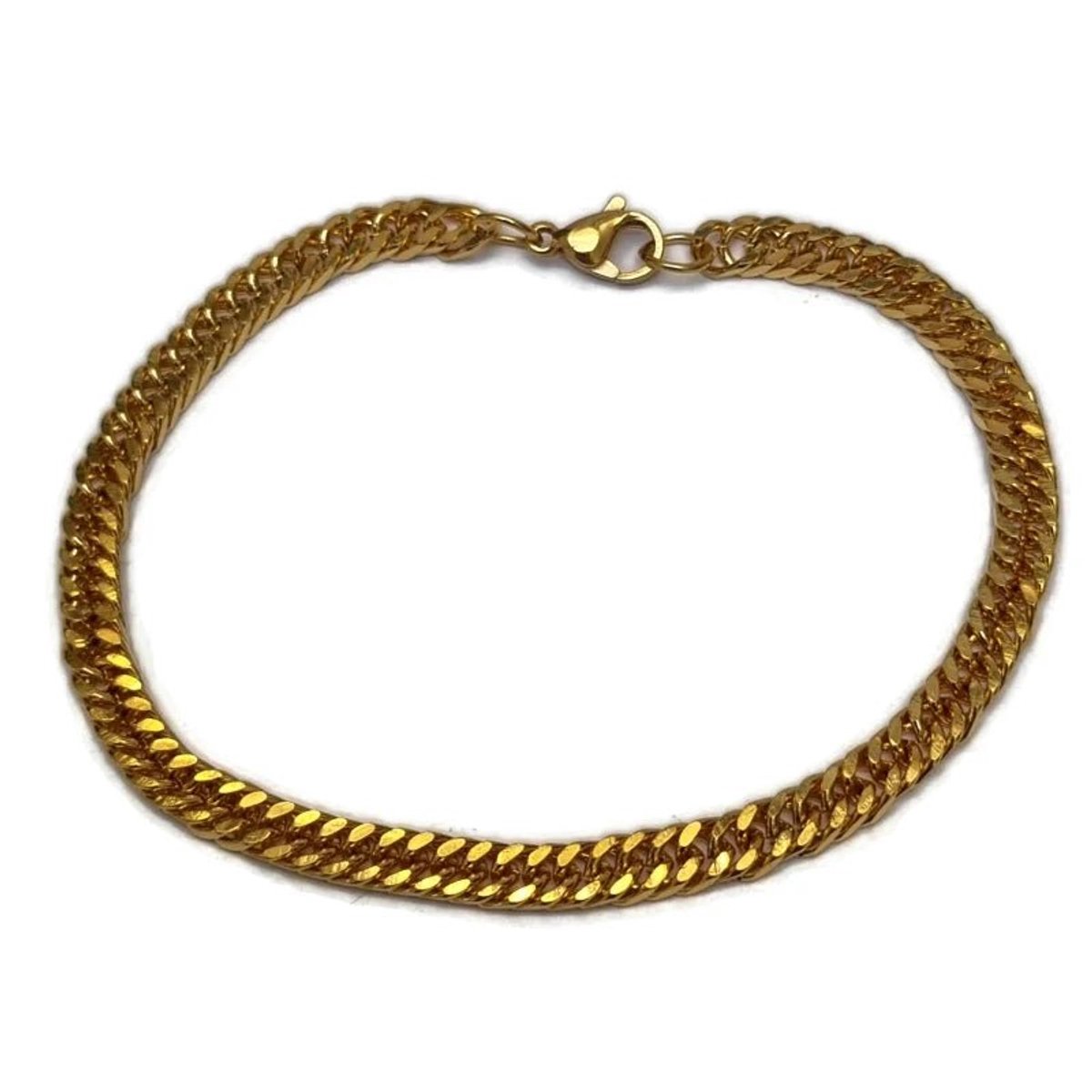 Aramat Jewels | Armbanden | Goudekleurige Trendy Stalen Armband | | | |5mm | Staal | Volwassenen | Verkleurd niet