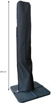 Garden Impressions Hawaii parasolhoes - Zweefparasol - 260 x 48/58 cm - Zwart