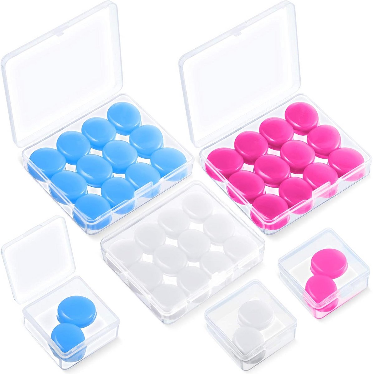 Zachte herbruikbare silicone oordopjes - 21 paar ruisonderdrukkende en geluidsblokkerende oordopjes voor slapen, studeren en zwemmen