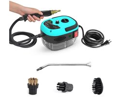 Stoomreiniger - 2500W - Draagbare - Hogedrukreiniger - Hete Stoom - Hoge Temperatuur Desinfectie - Voor Auto - Keuken - Airco en Thuisgebruik - Blauw