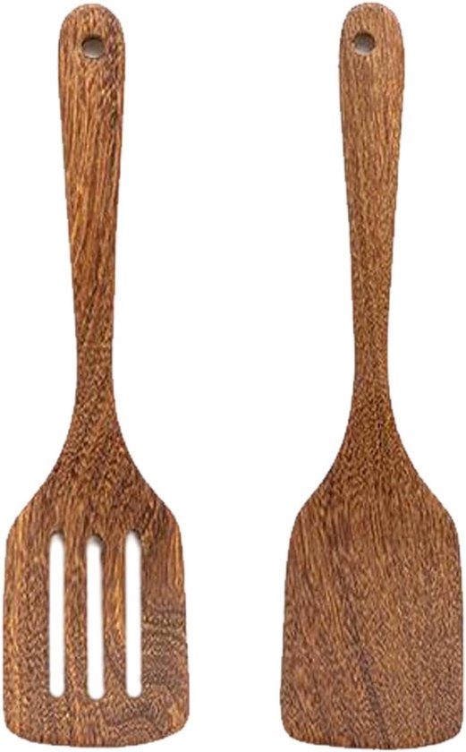 Schattige houten spatula, houten keukenspatula, keukenspatula, lange