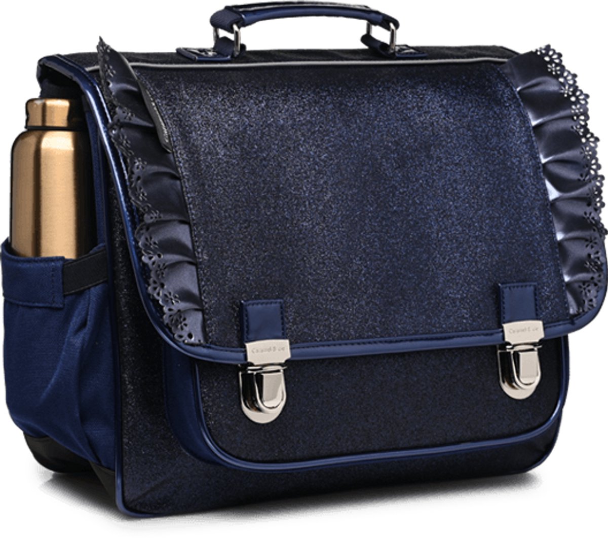 Caramel & Cie Boekentas/Schooltas Flounces Glitter - Blauw