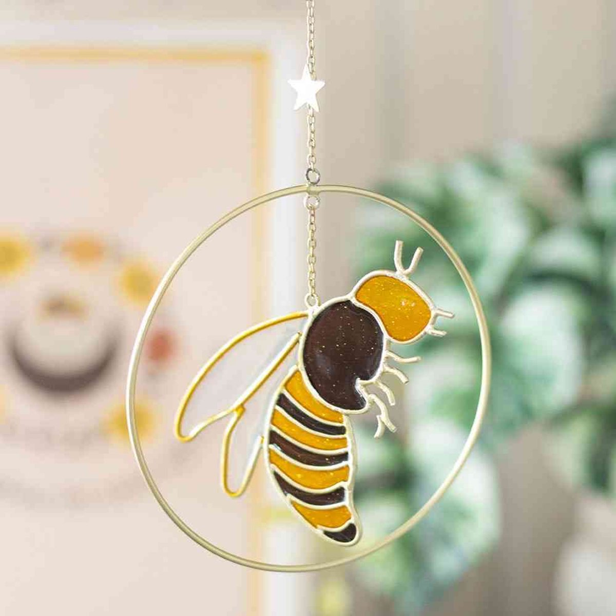 Something Different - Summer Bee Suncatcher Raamhanger/Suncatcher - Multicolours