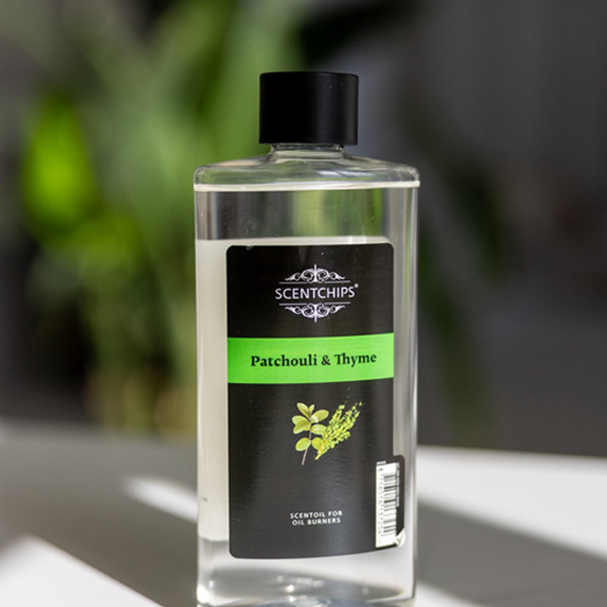 Goedkoopste Scentchips® Patchuli & Thyme - Geurolie Voor Oliebrander - Parfum Olie - Geurolie Voor Lampenolie - Geurlamp Olie - 475ml