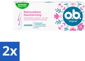 o.b. Tampons - Original Super Plus - Voor Extra Bescherming en Comfort - 16 Tampons - Voordeelverpakking - 2 stuks