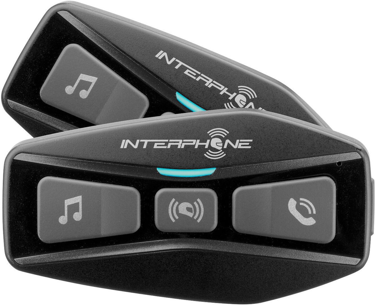 Interphone U-Com 2 Bluetooth Communicatiesysteem Double Pack - Maat - Bluetooth Intercom