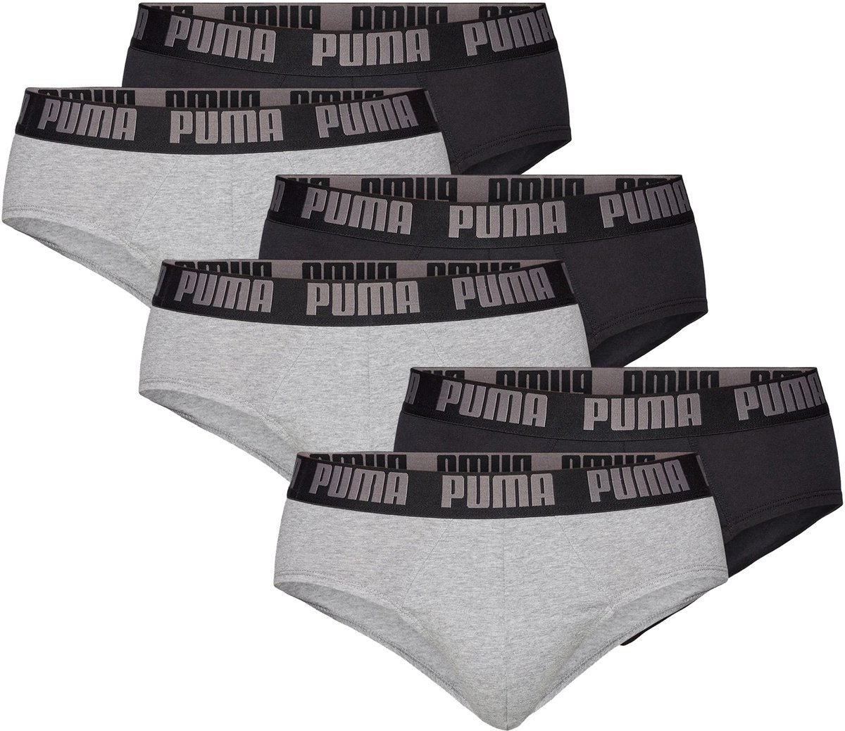 Puma Basic Brief Heren Herenondergoed Broekondergoed, set van 6