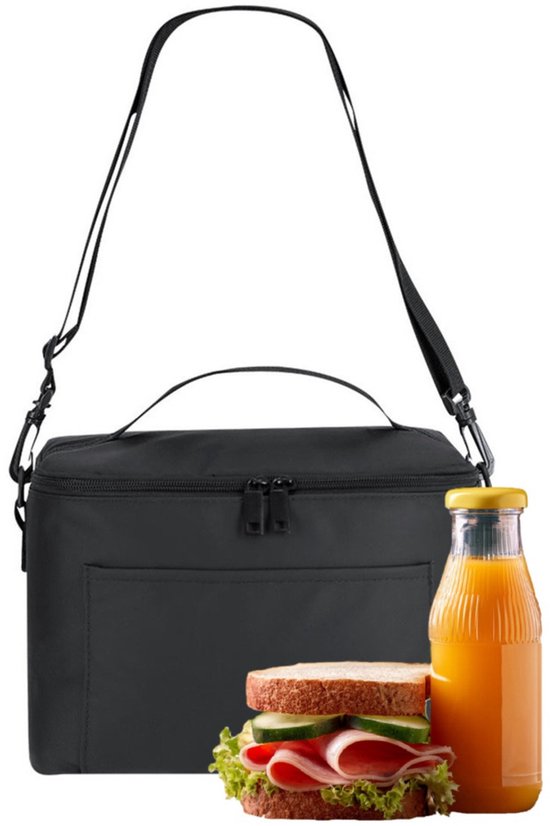 Benson koeltas Greenland - inhoud 7 liter - Zwart - 25 x 16 x 18 cm - Koeltassen - polyester/aluminium - met voorvakje van Benson — afbeelding 2