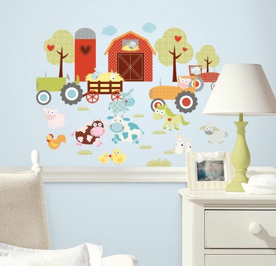Stickers muraux RoomMates - Animaux de la ferme