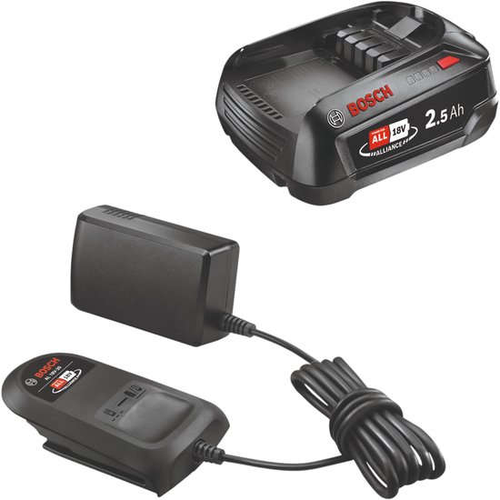 Bosch 18V Alliance Gereedschapsaccu en lader - Starterkit - Met 1x 18V accu en 2.5 Ah lader