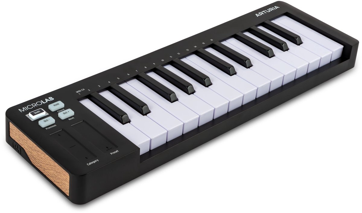 Arturia MicroLab - MIDI Keyboard - 25 toetsen - MK3 - Zwart thumbnail 3