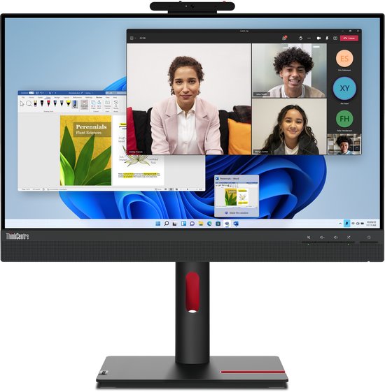 Lenovo ThinkCentre Tiny-In-One 24 Gen 5 computer monitor 60,5 cm (23.8") 1920 x 1080 Pixels Full HD LED Touchscreen Zwart
