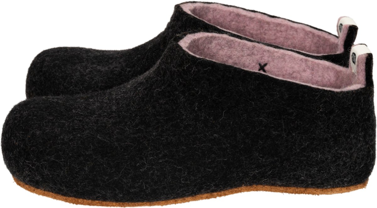 esgii dames sloffen UNI Black Colour:Zwart / roze Size:41