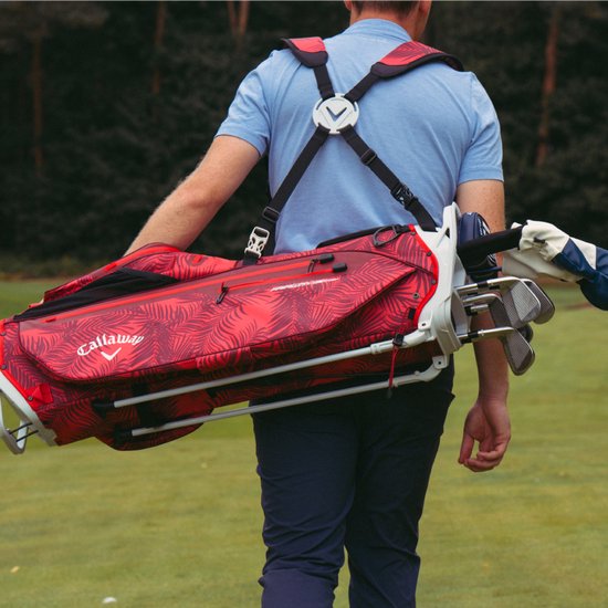 Callaway Fairway C HD Red Palms Waterproof Standbag 2025 - Rood van Merkloos — afbeelding 3