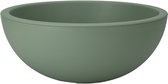 Pot de fleurs rond Pro Garden - plastique - vert - D40 x H16 cm - Pour l'extérieur