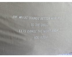 Luna & Lola | XL Linnen Pillow + Filling | 90 x 50 cm | The Music Sounds Better | Natural