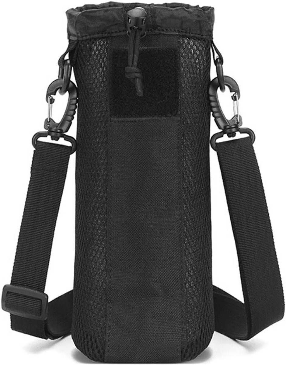 - Outdoor Waterfles Houder Zakje met Verstelbare Schouderriem voor Camping, Wandelen en Hardlopen