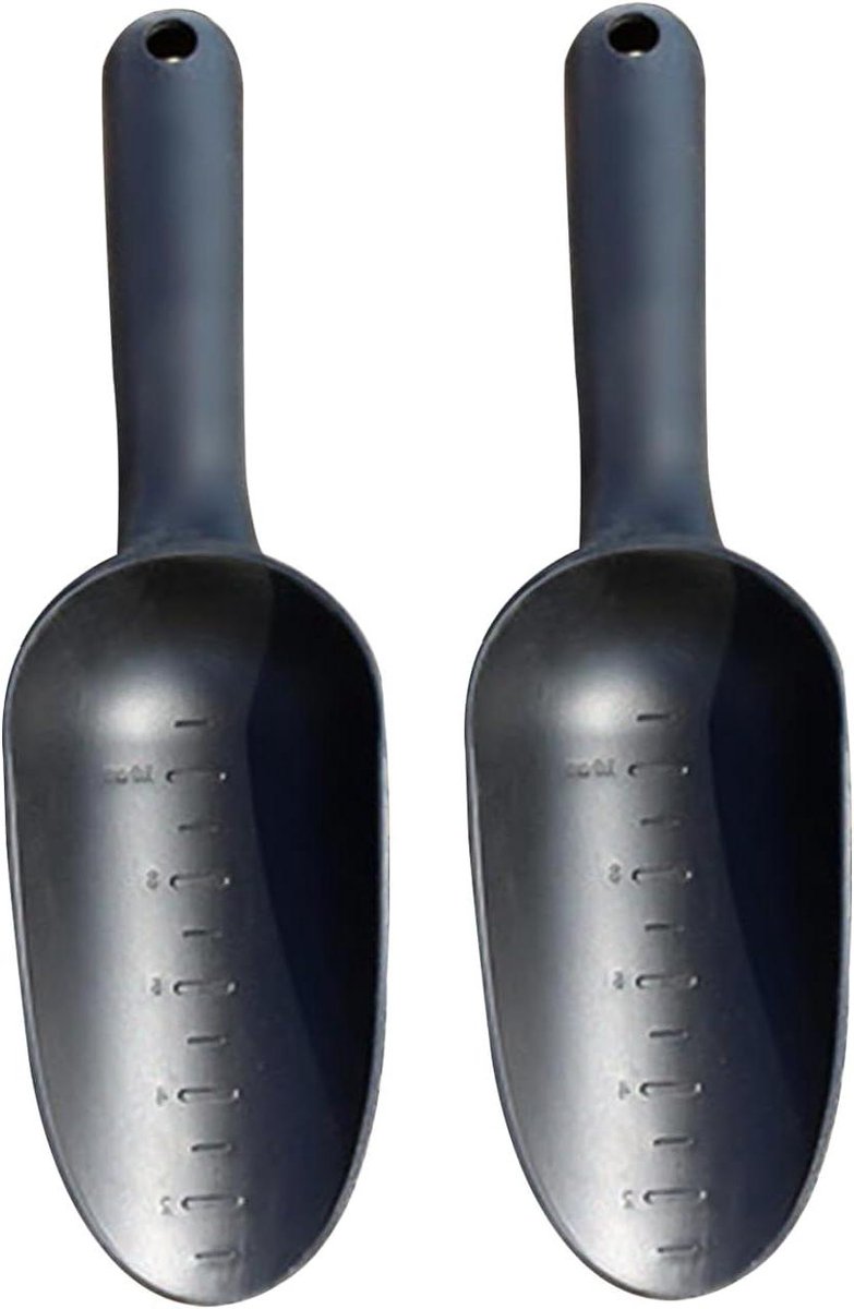 Tuinieren Hand Troffel Zwart Plastic Supply Tool Groeiende Bodem Scoop voor Tuin Plant - Set van 2