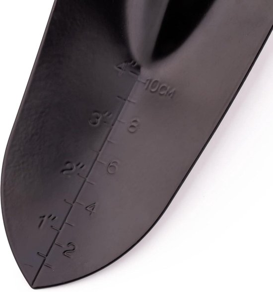 Bloempot van staal voor planten en verplanten - Plantentroffel met antislip handgreep - Tuinschep 8 cm werkbreedte — afbeelding 4
