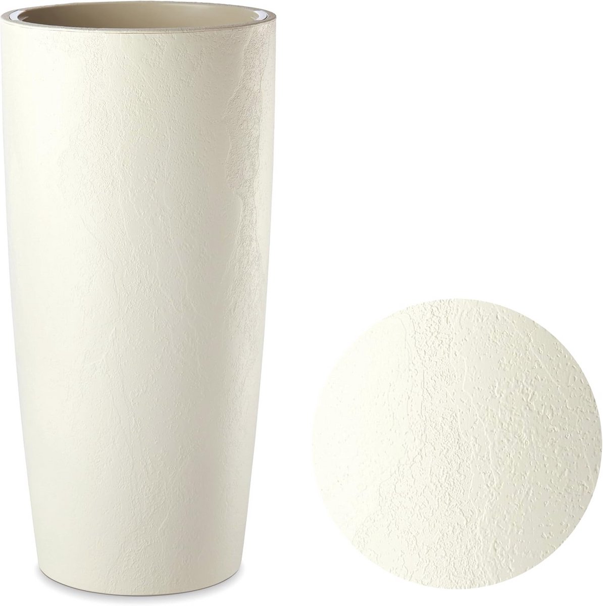 Hoge Pot voor Planten met Betonlook - Duurzaam en Stijlvol voor Binnen en Buiten - 35 x 70 cm en 35 x 90 cm