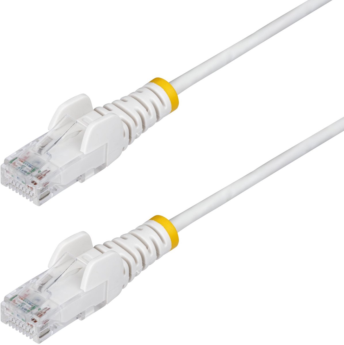 StarTech.com 2m Dunne CAT6 Ethernet Kabel, Wit, Snagless, 100W PoE, UTP, LSZH, 28AWG Pure Koperdraad, Slim RJ45 Netwerk Patchkabel met Trekontlasting, Fluke Getest
