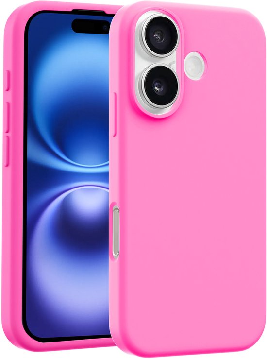 Coque MagSafe en silicone de luxe Coverzs pour iPhone 16 Plus (rose) - MagSafe, antichoc, protection premium