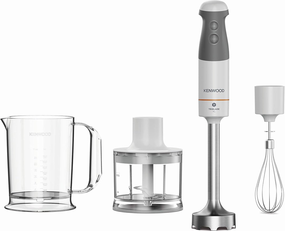 Krachtige Staafmixer met TriBlade-systeem en Accessoires – 850W, Wit