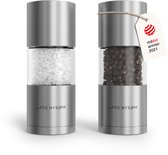 LARS NYSØM Sjæl Zout- en Pepermolen Set - Verstelbare maalgraad - Roestvrijstaal (Stainless Steel)