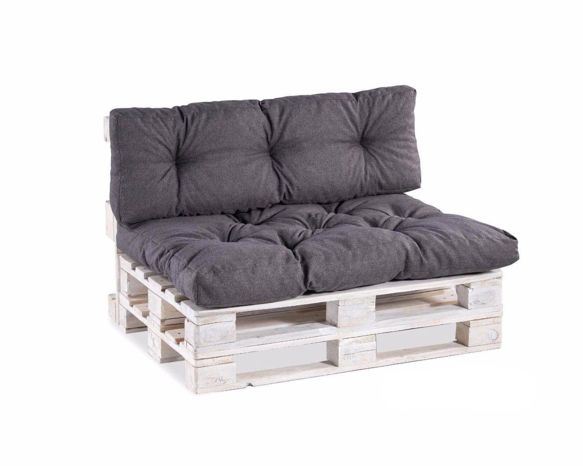 Ibenzoa® Premium Zitkussen voor Tuinbanken - Antraciet, 120x60cm - Granula Vulling