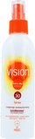 Witte sprayfles met oranje dop. Het label toont een zonsopgang-logo, 'Every day Sun Protection', SPF 30, 'Spray', 'Langdurige zonbescherming' en 'LipoDefense TECHNOLOGY'.