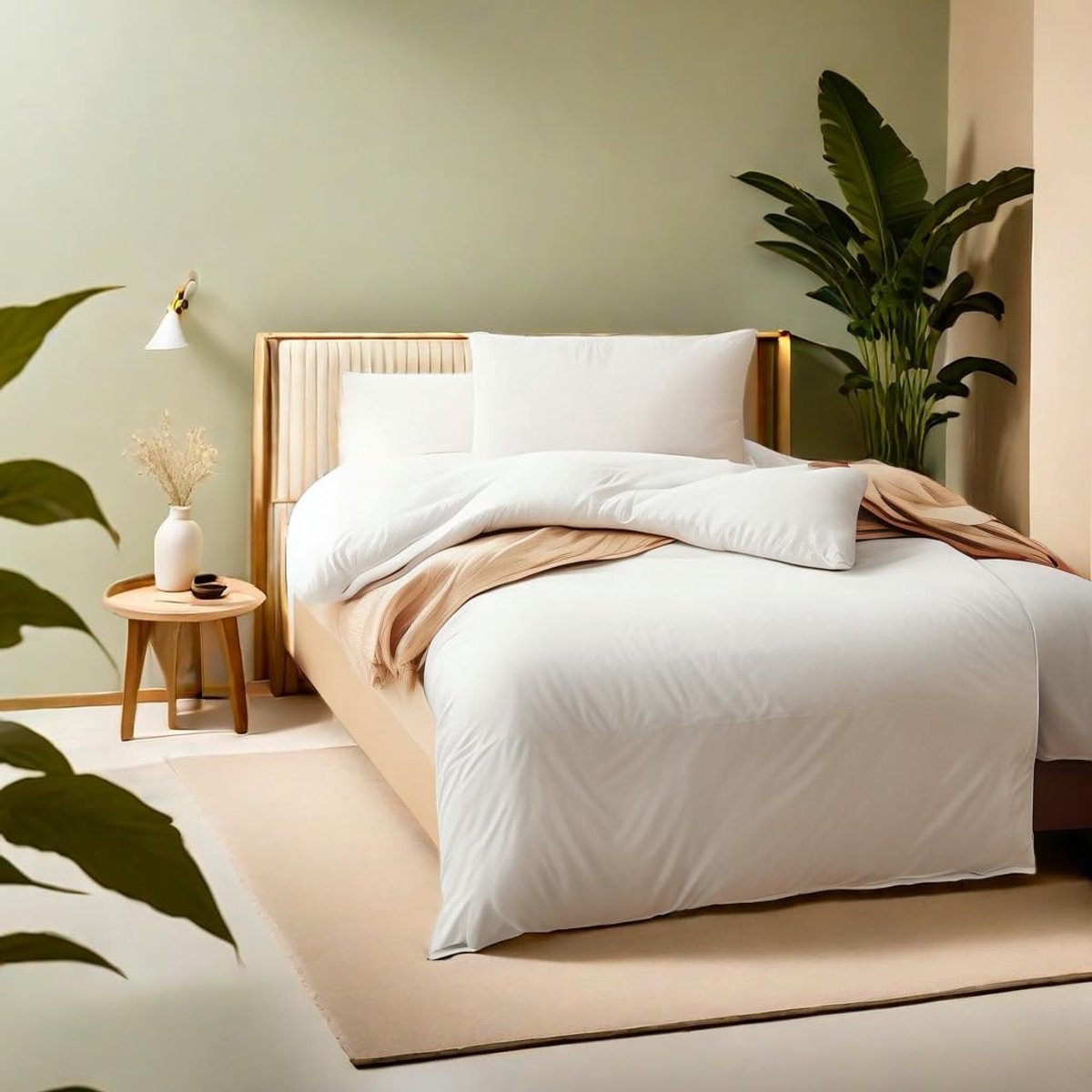 Ibenzoa Zachte en Duurzame Beddengoedset - Beige