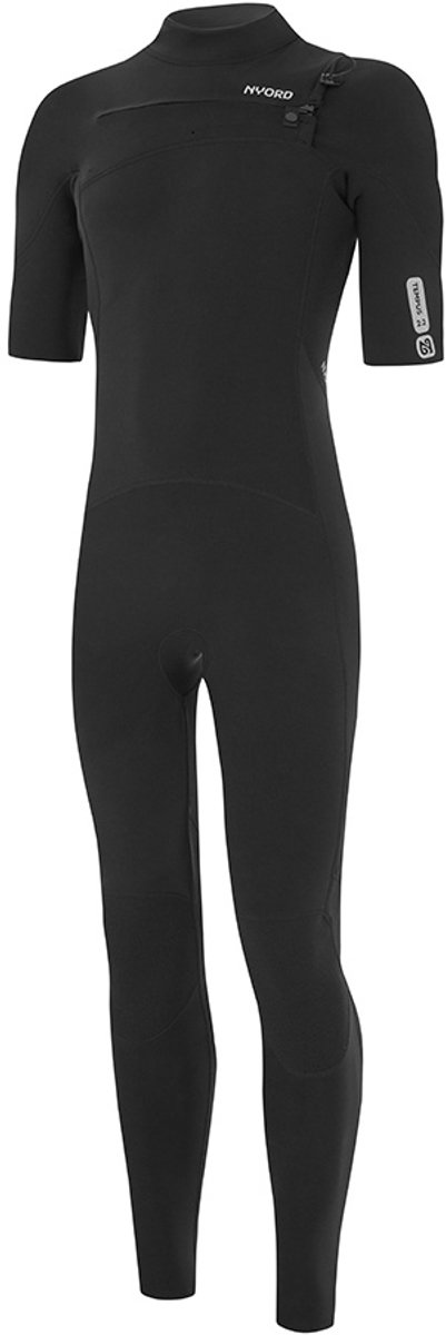 2025 Nyord Heren Tempus 2/2mm Korte Mouwen Borst Ritssluiting Wetsuit