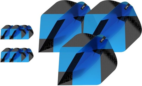 Target Tag 3 Set Black Blue NO2 - Dart Flights van Target — afbeelding 4