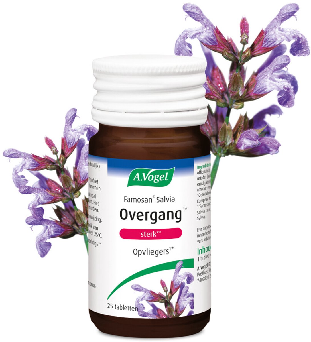 A.Vogel Famosan Salvia Overgang Sterk** - 2 x 25 tabletten - Voordeelverpakking