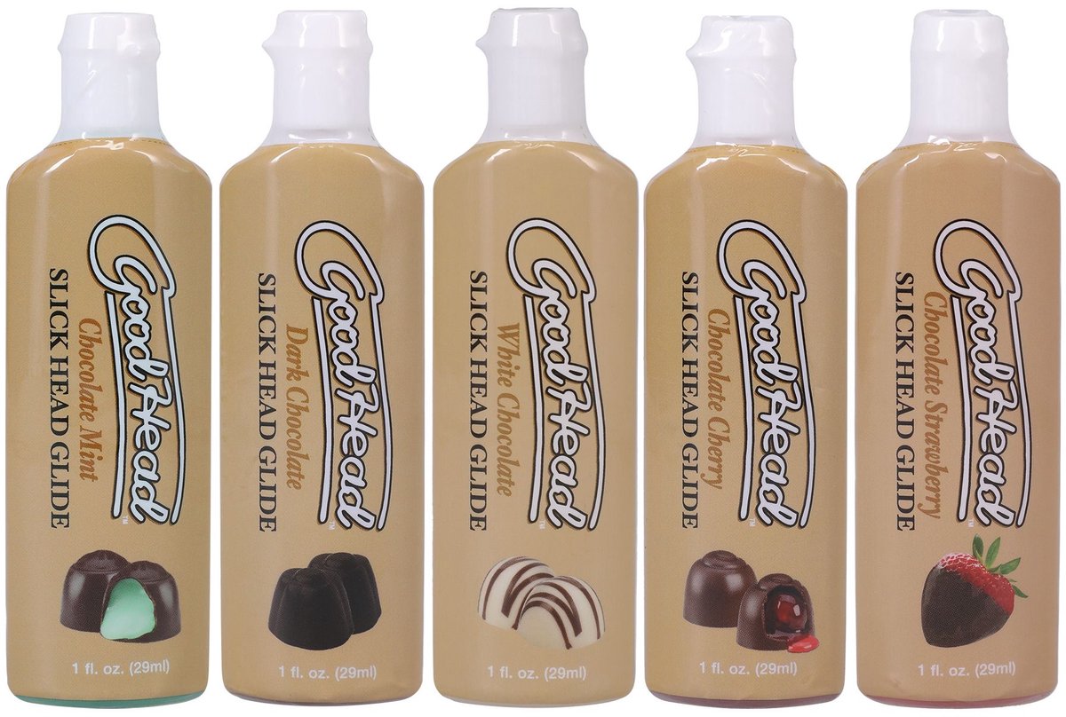 Doc Johnson - GoodHead Slick Head Glide Chocolade - 5-Pack 30 ml