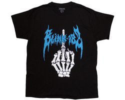 Blink-182 - Middle Finger Heren T-shirt - M - Zwart